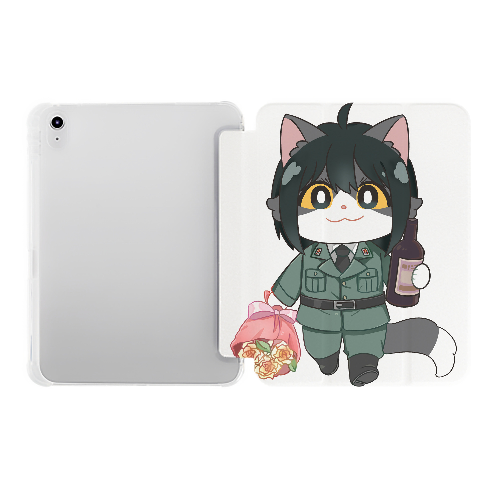 （画像用） SPY×FAMILY间谍家家酒 IPad ケース ペン収納付き 三つ折りスタンド PUレザー×シリコン 対応機種9.5/10.5/10.9インチ